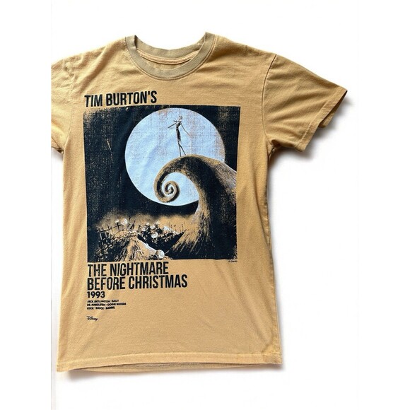 Vintage 90s Nightmare Before Christmas T Shirt Disney Tim Burton Graphic Tee - Picture 5 of 12